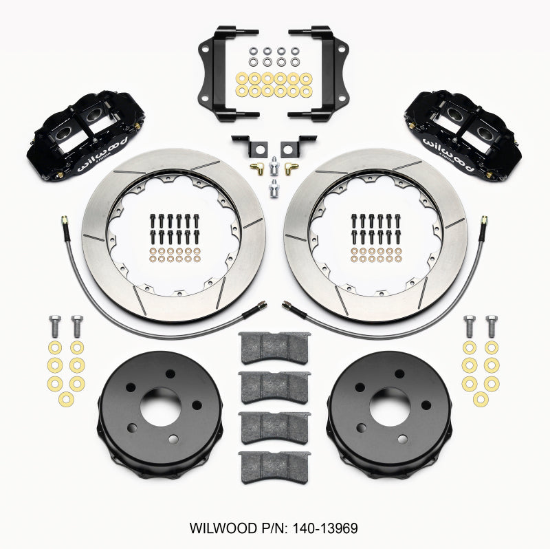 Wilwood Narrow Superlite 4R Rear Kit 12.88in for 2007-2015 Jeep Wrangler JK