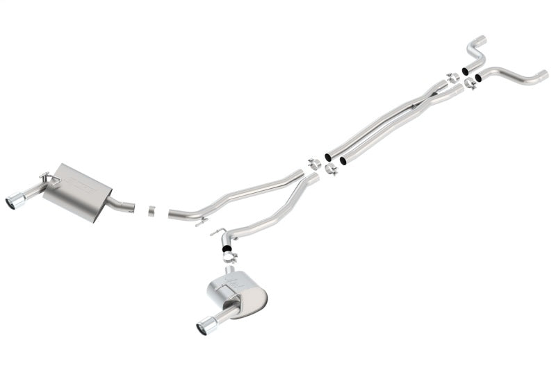 Borla Touring Catback Exhaust for 2014-2015 Chevrolet Camaro 3.6L V6 with Single Split Rear Exit
