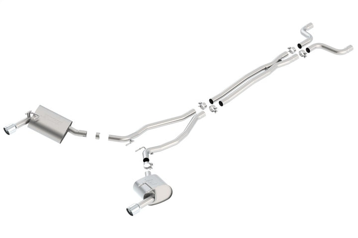 Borla Touring Catback Exhaust for 2014-2015 Chevrolet Camaro 3.6L V6 with Single Split Rear Exit