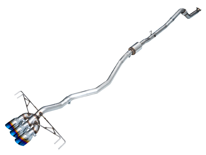 AWE Track Edition Cat-Back Exhaust - Acura Integra Type S 2024-2026 - Triple Vapor Blue Tips