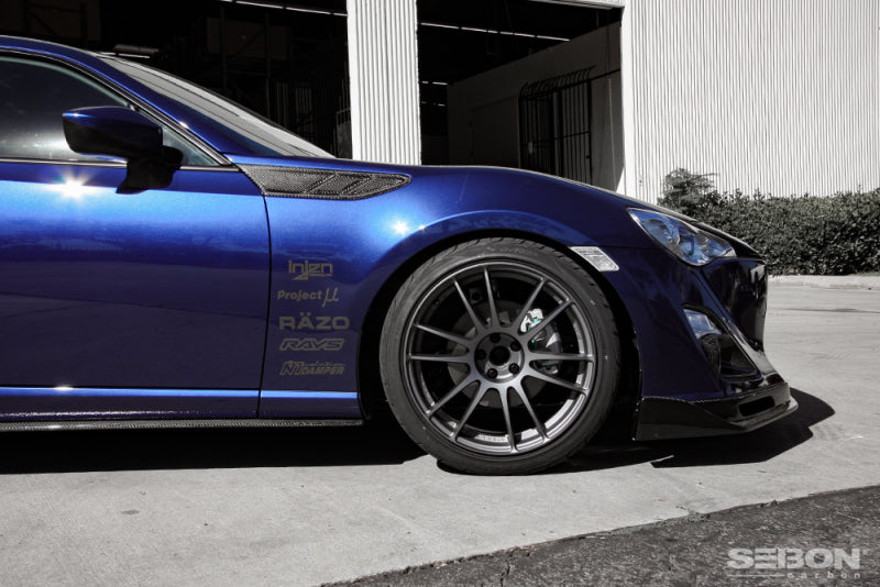 Seibon Carbon Fiber Fender Ducts for 12-13 BRZ/FRS (Pair)