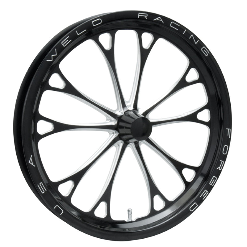 Weld V-Series 17x3.5 / Strange Spindle MT / 1.75in. Black Wheel - Non-Beadlock