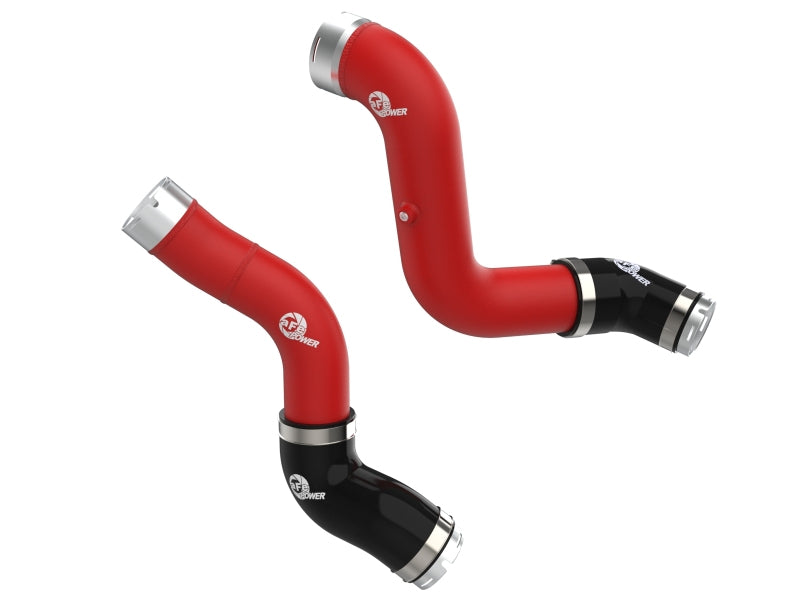 aFe 2023–2025 GM Colorado/Canyon L4-2.7L (t) BladeRunner Aluminum Hot & Cold Charge Pipe Kit for Chevrolet Colorado/GMC Canyon LT/Trail Boss/WT/Z71/ZR2/AT4/AT4X/Denali/Elevation – Red - OneFastShop