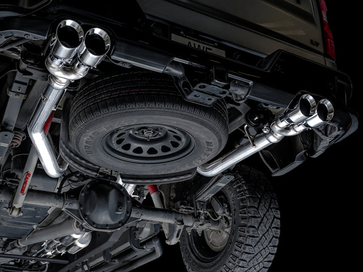 AWE Tuning 0FG Catback Exhaust System - 4th Gen GM 1500 6.2L - Quad Chrome Tips