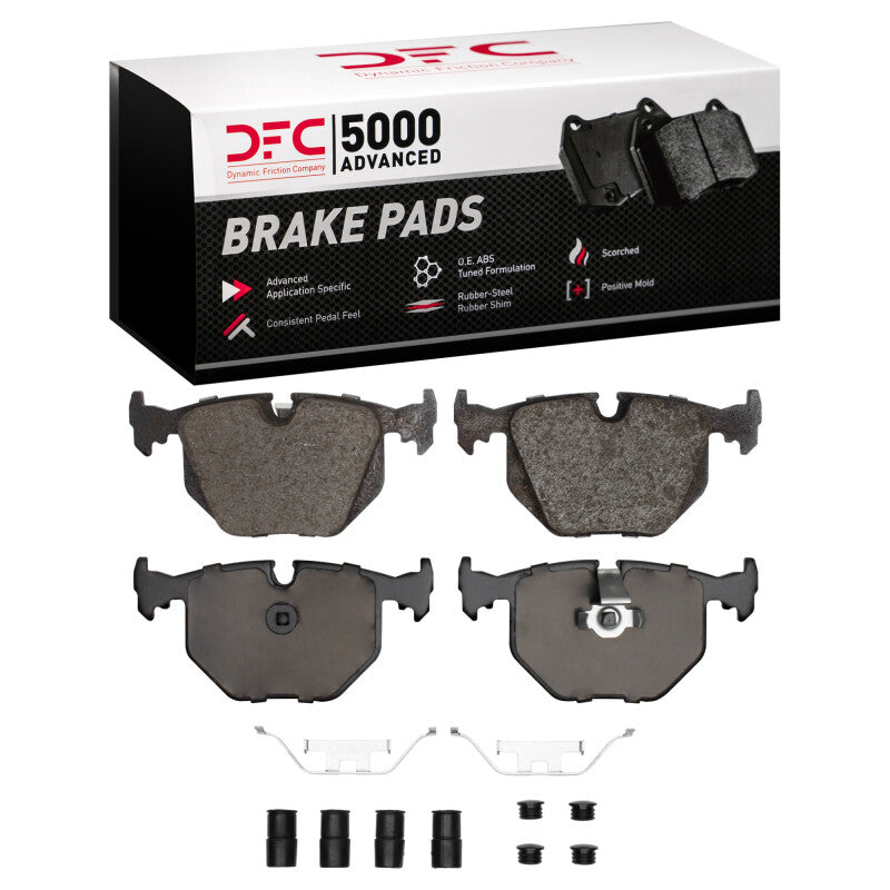 DFC 5000 Advanced Low Metallic Rear Brake Pads with Hardware - BMW M3 / X5 2000-2006