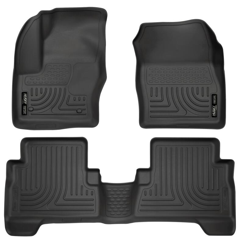 Husky Liners WeatherBeater Combo Black Floor Liners for 2013 Ford Escape