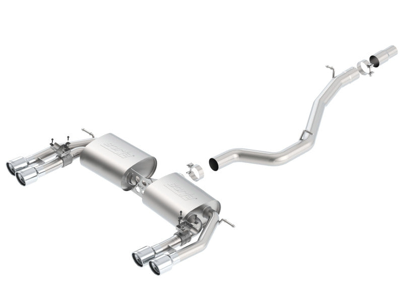 Borla S-Type Dual Round Rolled Catback Exhaust for 2013-2015 Audi S3