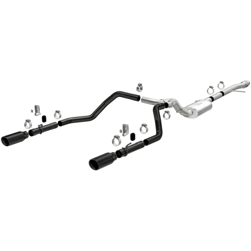 MagnaFlow Street Series Dual Exit Exhaust with Black Tips for 2019 Chevy Silverado 1500 V8 5.3L/V6 4.3L