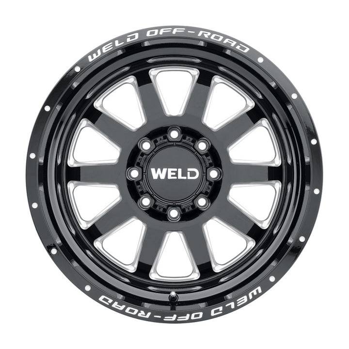 Weld Off-Road W102 20X9.0 Stealth Wheel for 5X114.3 and 5X127 Bolt Patterns ET20 BS5.75 Gloss Black (78.1) - OneFastShop