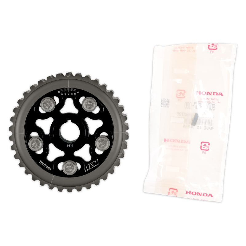 AEM Black Tru-Time Cam Gear for 88-95 Honda Civic/ 93-95 Del Sol S & Si