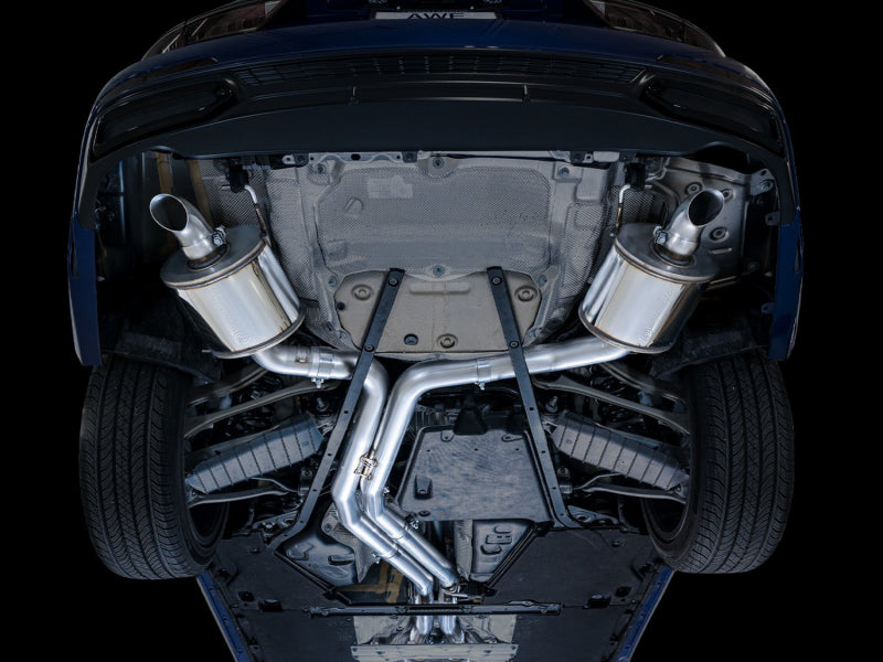 AWE Touring Edition Cat-back Exhaust for Audi C8 A6/A7 3.0T - Turn Downs, 2019-2023