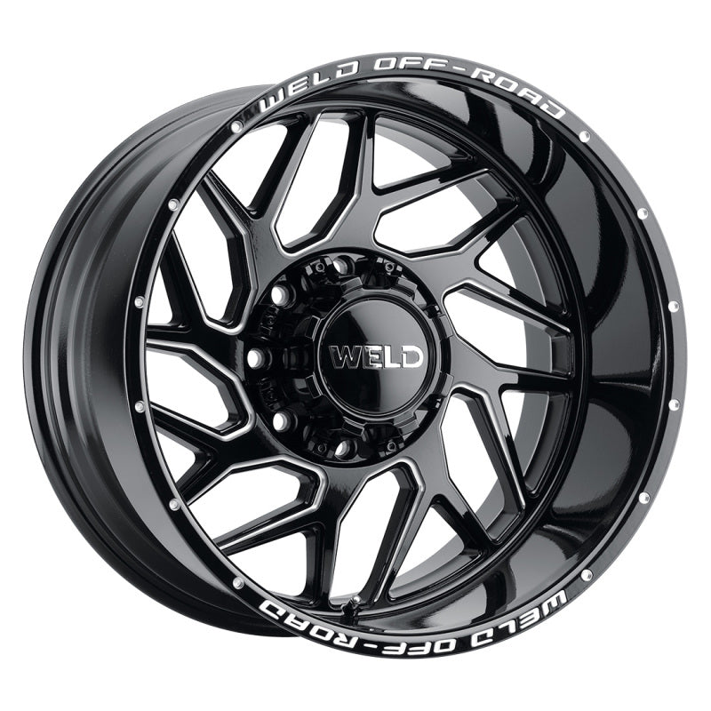 Weld Off-Road W117 Wheel – Fulcrum 20x12 8x165.1 ET-44 BS4.75 Gloss Black MIL 125.1 (117) - OneFastShop
