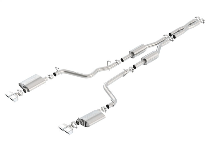 Borla 09-14 Dodge Challenger R/T 5.7L RWD 2Dr. 2.5in. ATAK CB Exhaust - Dual Split Rear Exit