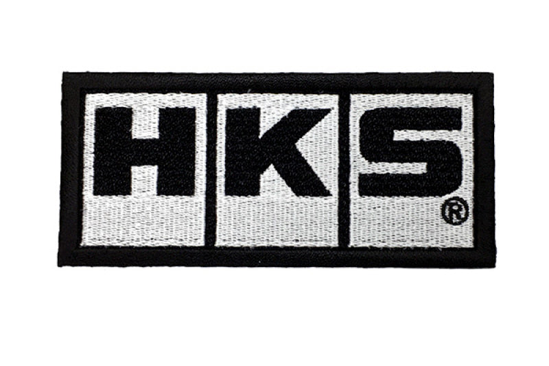 HKS PATCH HKS W105 WHITE High Quality Automotive Patch