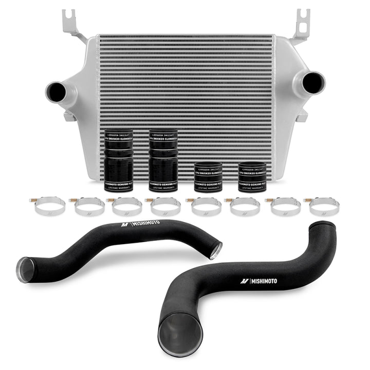Mishimoto Intercooler Kit Silver Black Pipes 99-03 Ford 7.3L - OneFastShop