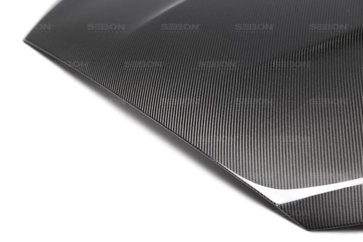 Seibon TS-Style Gloss Finish Carbon Fiber Hood for 15-16 Ford Focus - OneFastShop