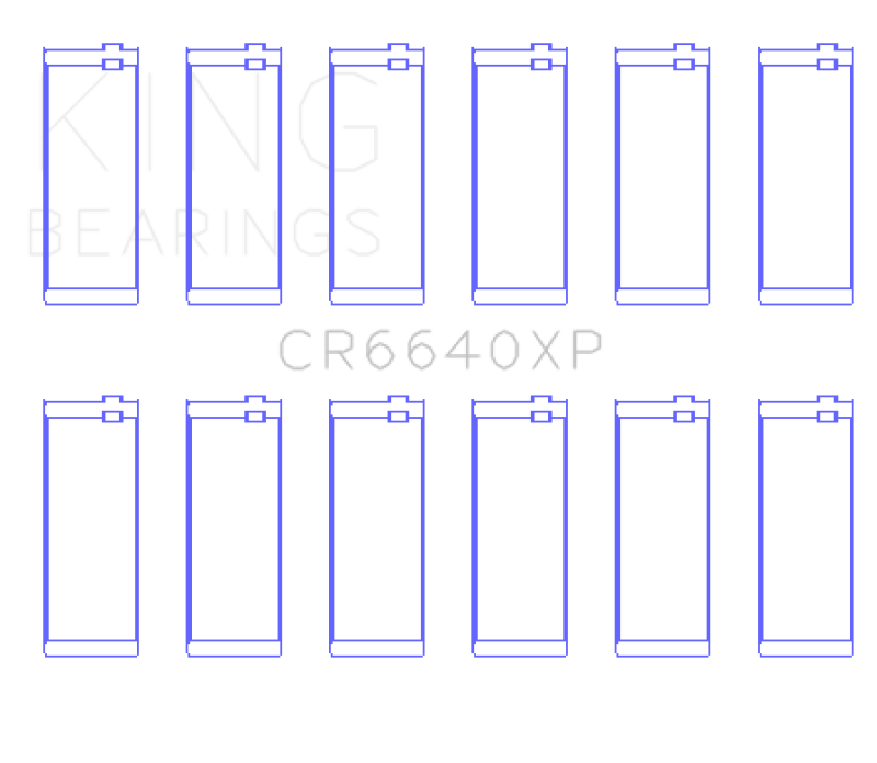 King Engine Bearings Performance Rod Bearing Set - Size STD for BMW M20 M50 2.0L 2.5L 2.7L