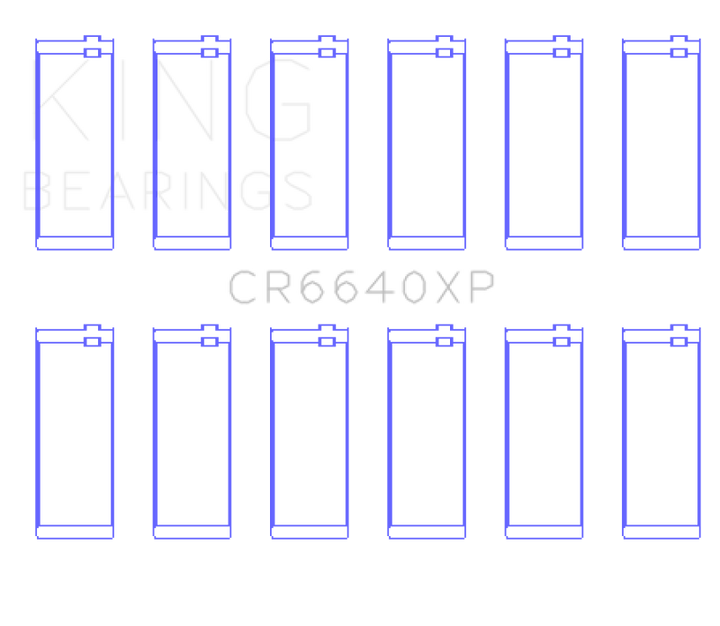 King Engine Bearings Performance Rod Bearing Set - Size STD for BMW M20 M50 2.0L 2.5L 2.7L