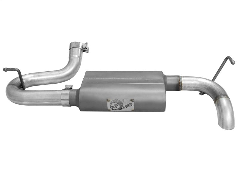 aFe Scorpion Exhaust System Axle Back Aluminized Hi-Tuck for Jeep Wrangler JK V6 3.6/3.8L