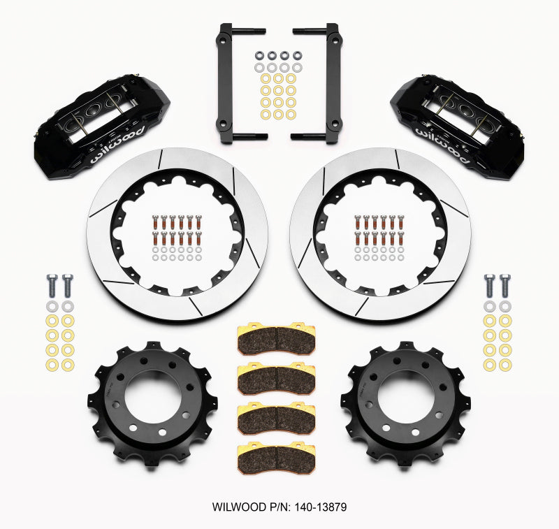 Wilwood TX6R Rear Kit 16.00in Black for 1999-2010 GM Truck 2500 HD 4.84 Center - OneFastShop