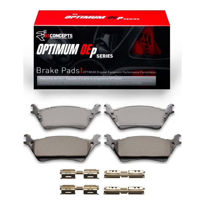 R1 2012-2020 Ford F-150 RWD Rear R1 Optimum OE Pads And Hardware Kit