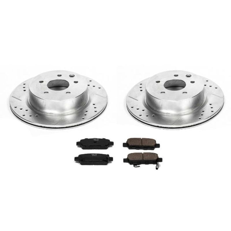 PowerStop Z23 Evolution Sport Rear Brake Kit for 08-12 Infiniti EX35 - OneFastShop