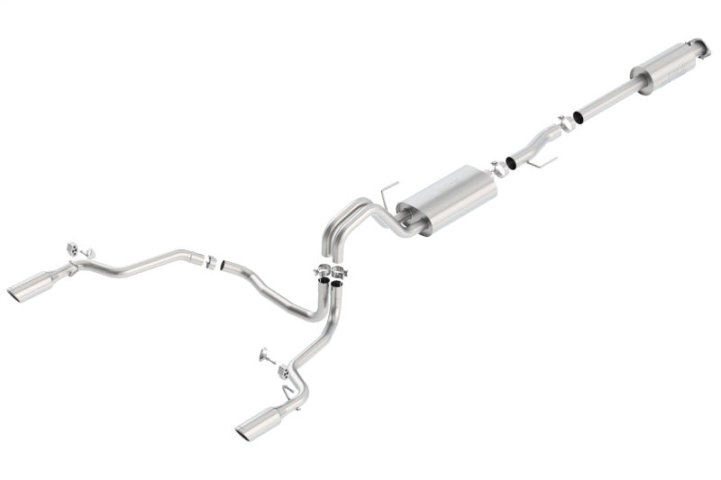 Borla Catback Exhaust System with S-Type Split Rear Exit - Ford F-150 3.5L EcoBoost 15-16 - OneFastShop