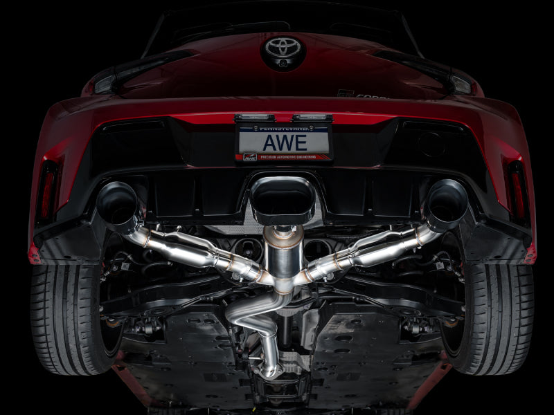 AWE Tuning Track Edition Exhaust with Diamond Black Tips for 2023+ Toyota GR Corolla