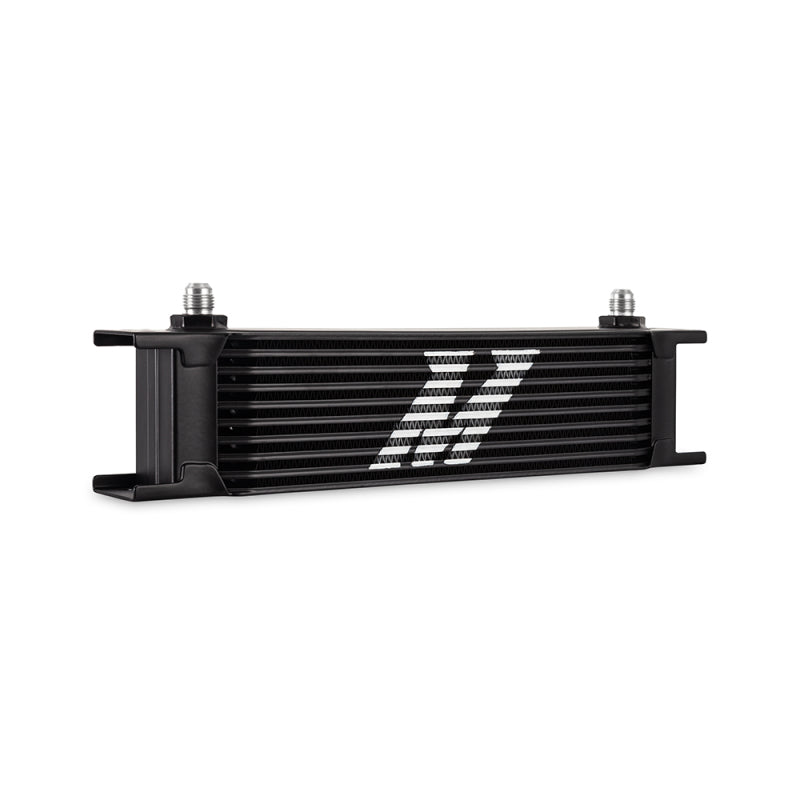 Mishimoto Universal 10-Row Black Oil Cooler - 6AN - OneFastShop