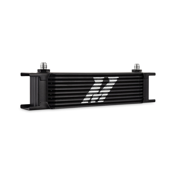 Mishimoto Universal 10-Row Black Oil Cooler - 6AN - OneFastShop
