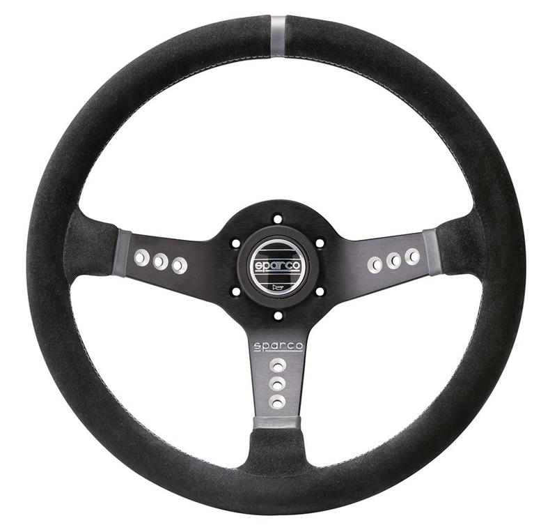 Sparco Steering Wheel L777 Suede Black Steering Wheel - OneFastShop