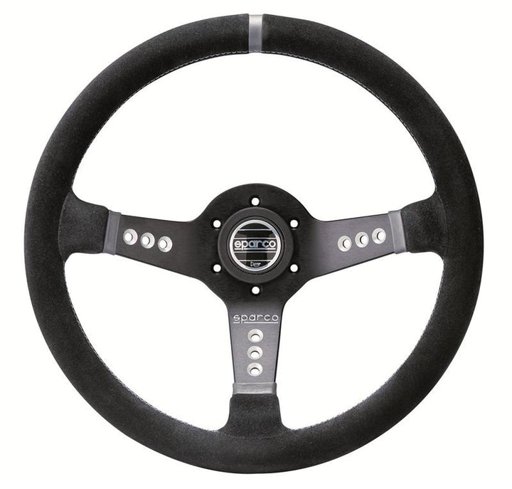 Sparco Steering Wheel L777 Suede Black Steering Wheel - OneFastShop