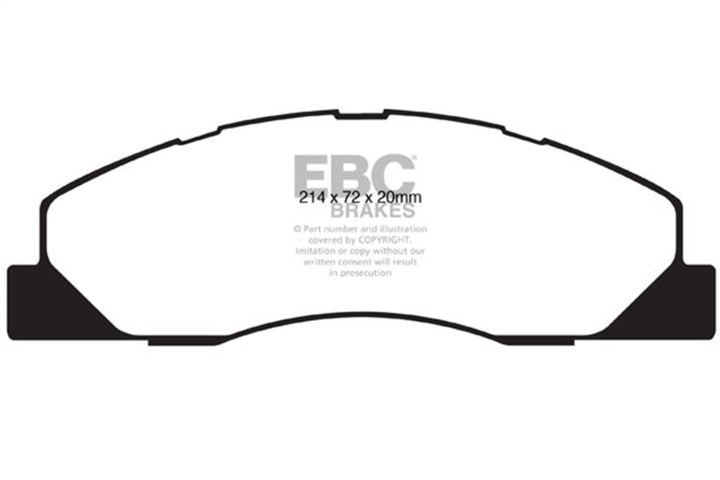 EBC Extra Duty Front Brake Pads for 09-11 Dodge Ram 2500 Pick-up 5.7 2WD/4WD - OneFastShop