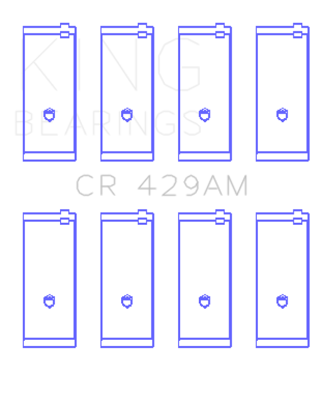 King Engine Bearings Rod Bearing Set for Toyota 2A/3A/4A (Size STD)