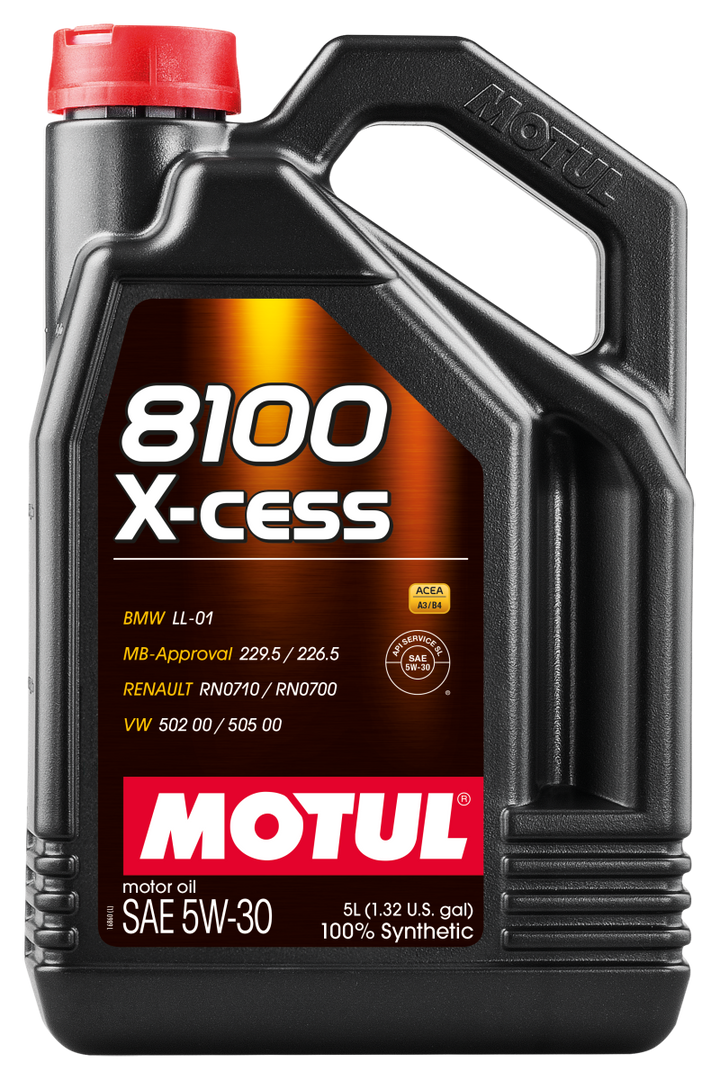 Motul Synthetic Engine Oil 8100 X-Cess 5W30 - 5L Can - OneFastShop