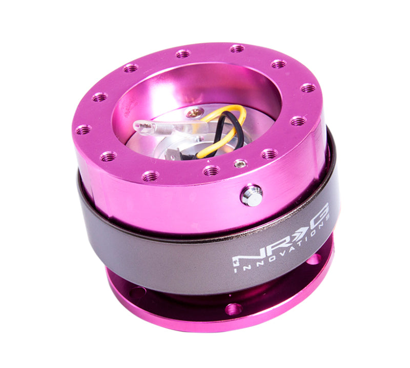 NRG Gen 2.0 Quick Release - Pink Body / Titanium Chrome Ring