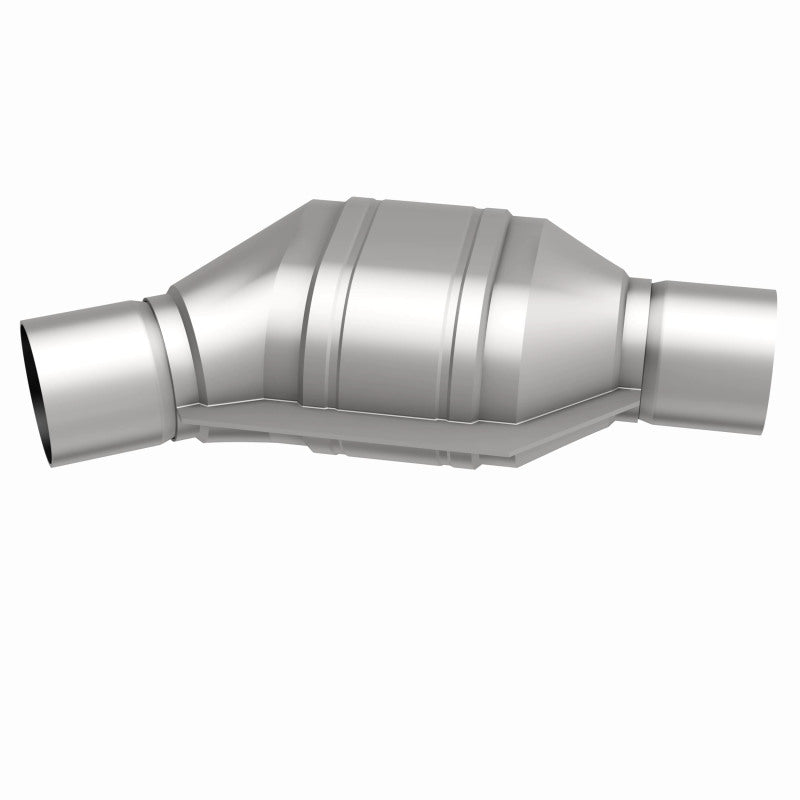 MagnaFlow Universal Catalytic Converter 2.25in Angled Offset/Center - Fits Ford Mustang, Lincoln Town Car - CARB Compliant