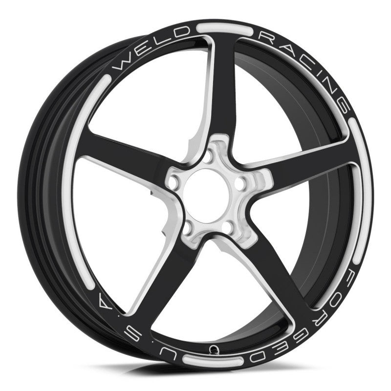 Weld Alumastar 1-Piece Black Wheel 18x6 5x4.75 BP 2.7in BS