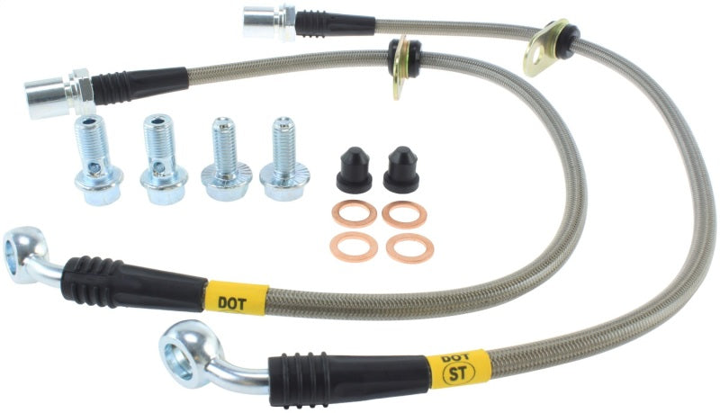 StopTech Stainless Steel Front Brake Lines for 93-98 Supra Base and Twin Turbo - OneFastShop