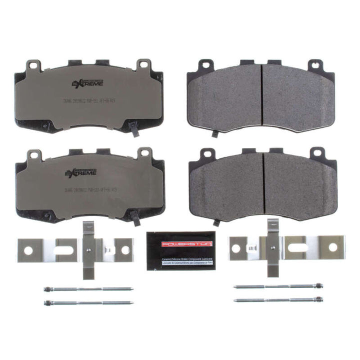 PowerStop Front Z26 Extreme Street Brake Pads with Hardware for 2018-2019 Jeep Grand Cherokee - OneFastShop