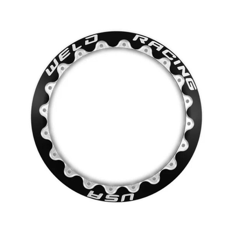 Weld Double Beadlock Ring 16 Inch / 18-Hole Drag Ultra Lite - Black - OneFastShop
