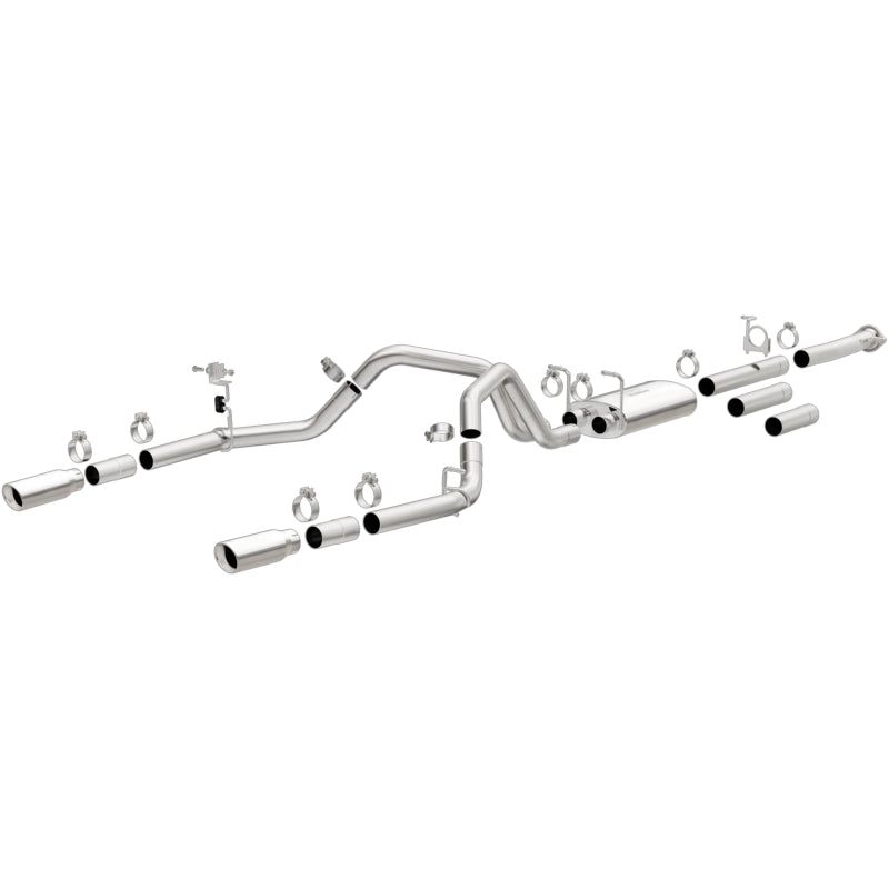 Magnaflow Stainless Cat-Back Exhaust Dual Split Rear Exit 4in 2015 Chevy Silverado 2500HD 6.0L - OneFastShop
