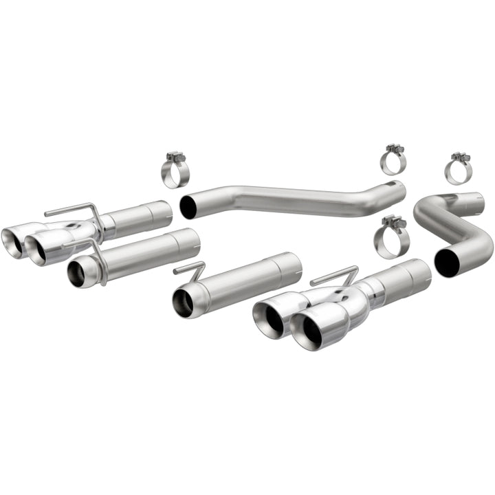 MagnaFlow Axle-Back Stainless Steel Exhaust System - Dodge Challenger 2015 incl SRT Hellcat - OneFastShop