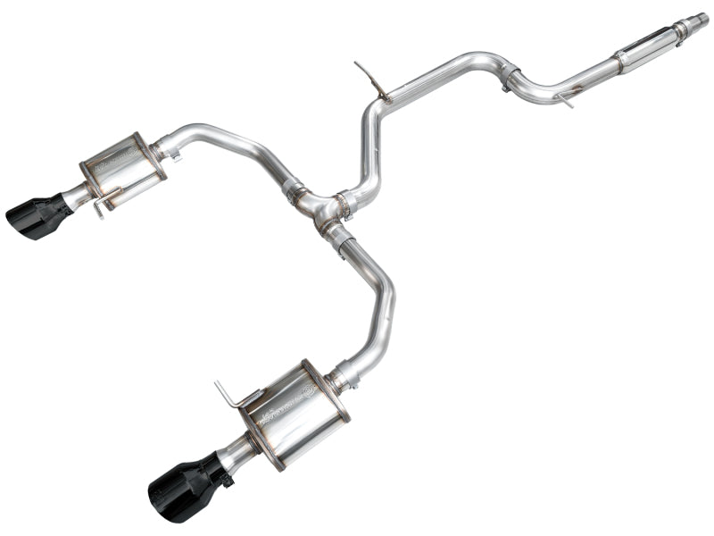 AWE Tuning Touring Edition Cat-Back Exhaust - VW Jetta GLI Mk7.5 (2022-2025), Diamond Black Tips