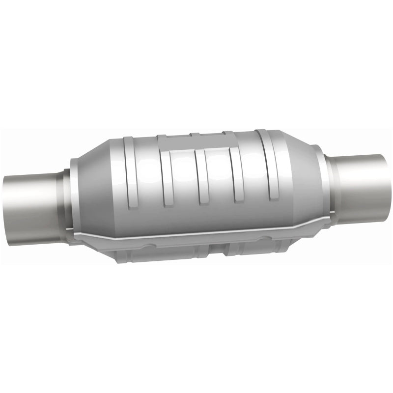 Universal Catalytic Converter 2.25in Round 9in Body - Vehicle Compatibility - Easy Install
