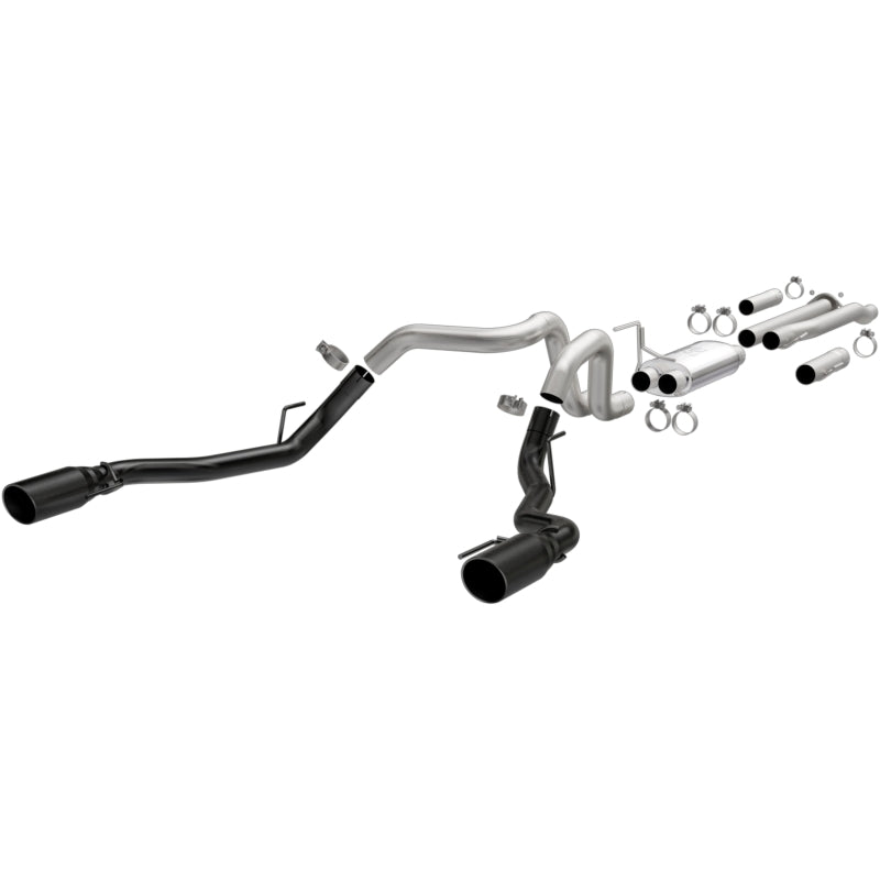 MagnaFlow SYS Cat-Back Ford F-150 Raptor 2017 3.5L Dual Black Coated 3in Tips