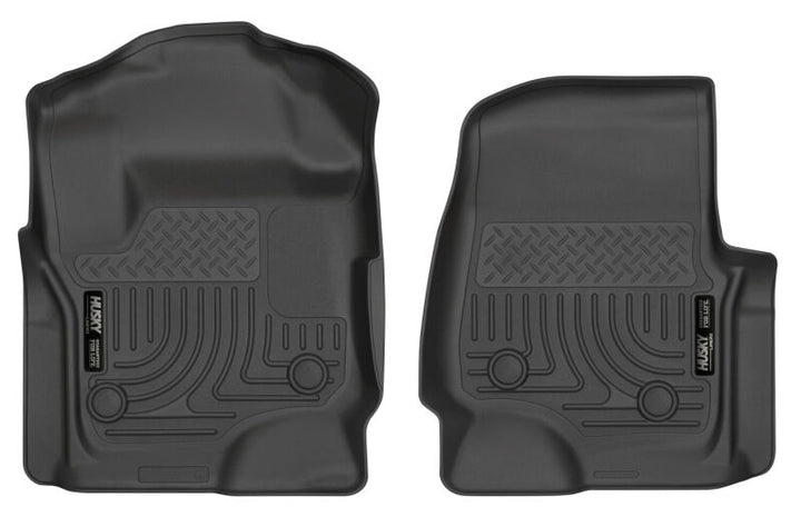 Husky Liners Weatherbeater Black Floor Liners for 17 Ford F-250 Super Duty SuperCab