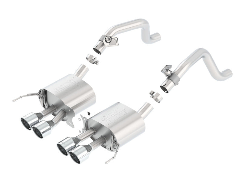Borla ATAK Axle-Back Exhaust - Chevy Corvette C7 6.2L V8 2014-2019, Quad 4.25" Round Tips, image 2