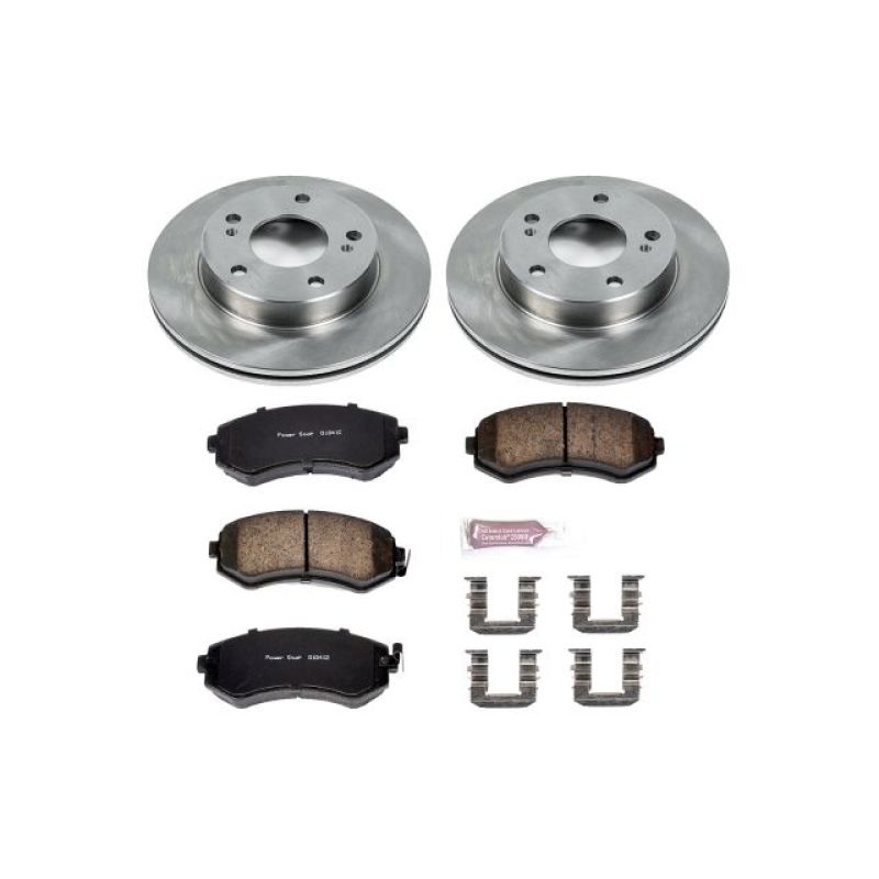 PowerStop Autospecialty OE Front Brake Kit - Nissan 240SX 1994-1996