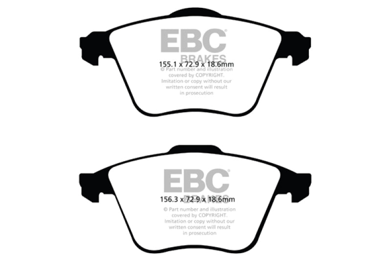 EBC Ultimax2 Front Brake Pads for 07-13 Mazda 3 2.3 Turbo - OneFastShop